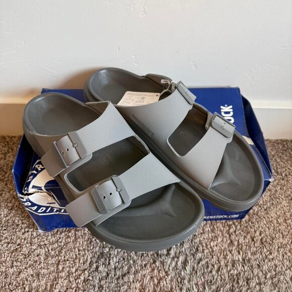 Birkenstock Men\'s Grey and Black Sandals main image 5